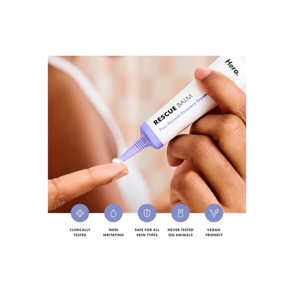HERO COSMETICS RESCUE BALM POST-BLEMISH RECOVERY CREAM MINI NIP - Picture 9 of 16